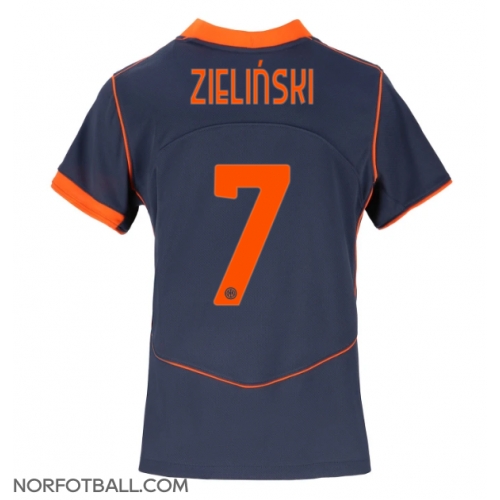 Billige Fotballdrakt Inter Milan Piotr Zielinski #7 Replika Tredjedrakt Dame 2025-26 Kortermet Billige Fotballdrakt Inter Milan Piotr Zielinski #7 Replika Tredjedrakt Dame 2025-26 Kortermet